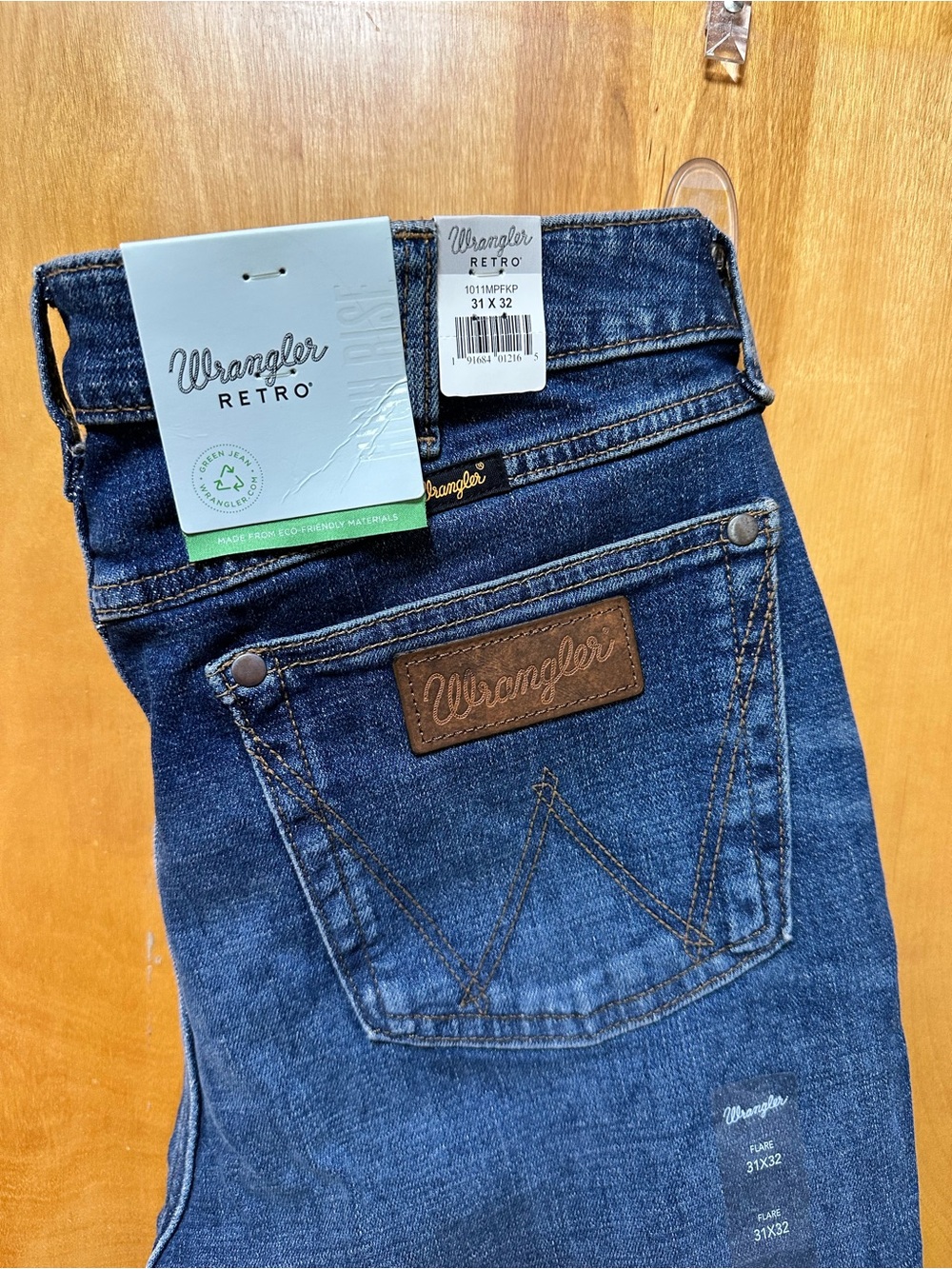 Wrangler Retro Women's Dark Blue Wide Leg Jeans